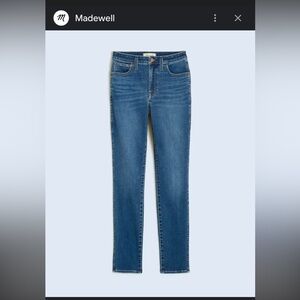 Madewell curvy High Rise Roadtripper Skinny Jeans SZ 29 Great Condition